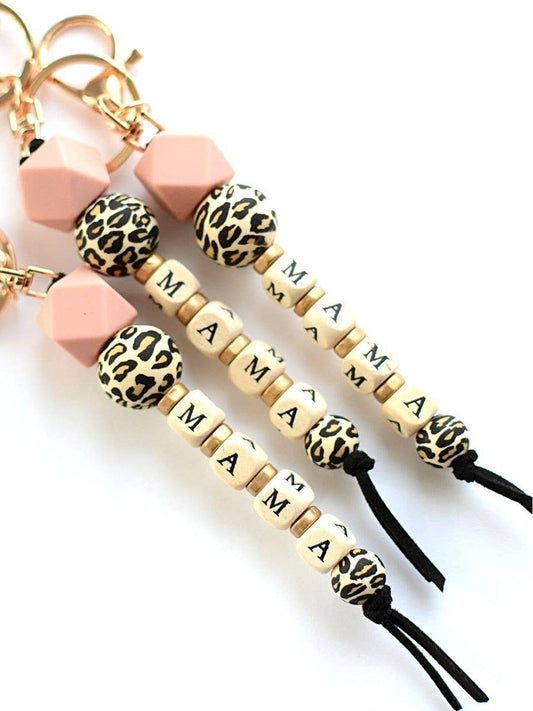 Mama Word Bead Keyring Tassel